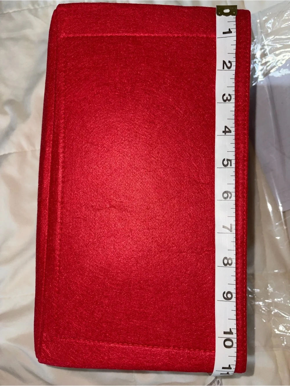 Red Felt Tote Organizer Insert - Home Storage & Organization